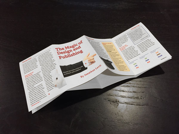 InDesign mini-book re-fold