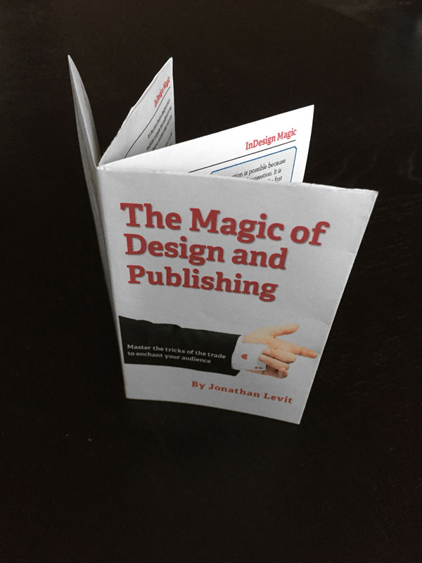 InDesign mini-book finished