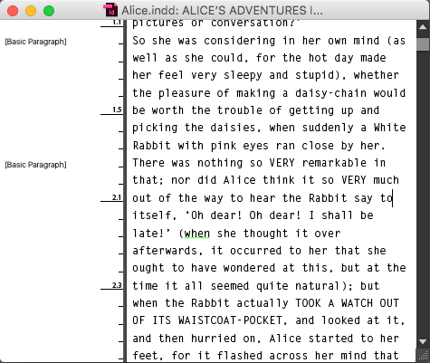 Figure 4: InDesign’s Story Editor