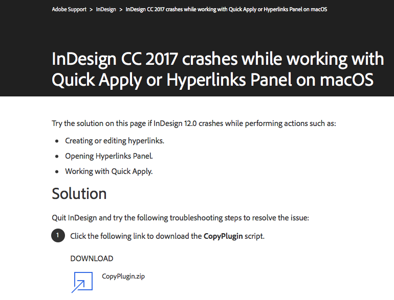 adobe cc 2018 patch indesign mac