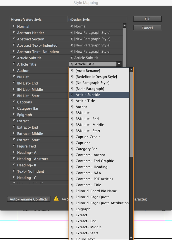 Mapping Format Style Solving Word Workflow Problems With Style Mapping