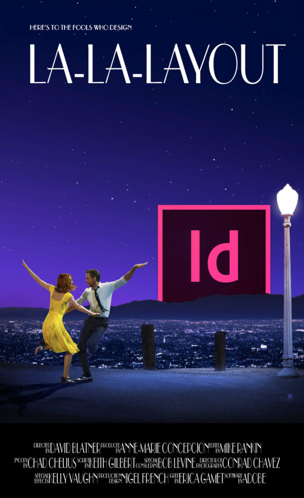 InDesign movie poster