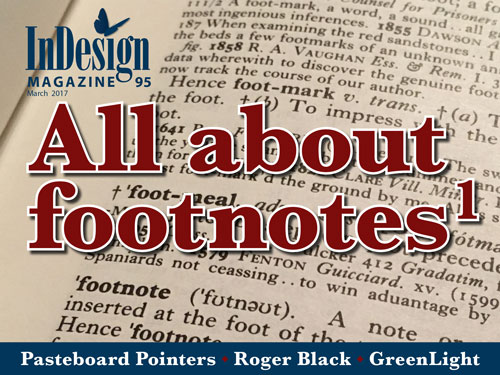 InDesign Magazine issue 95: Footnotes