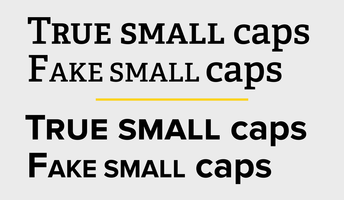 caps to small