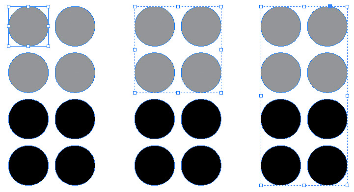 How the Esc key affects selecting objects in nested groups