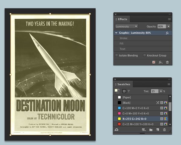 poster effects luminosity