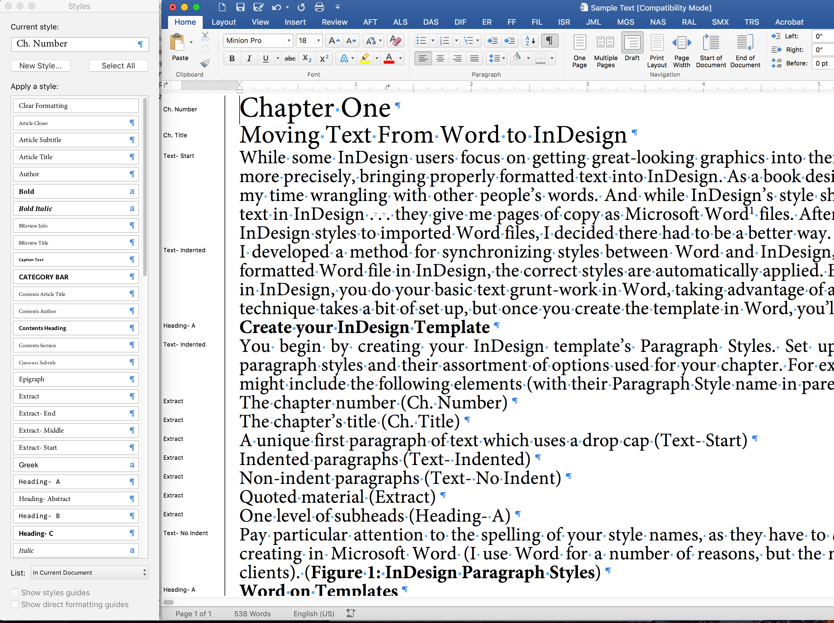 customize toolbars in word 2016 for mac