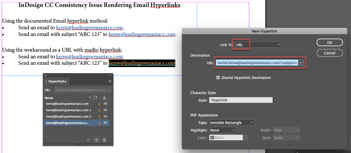 Destination перевод. ИНДИЗАЙН Fix links. Email link html. Как работает hyperlinks в INDESIGN.