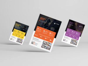 InDesign corporate flyer template