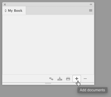 add file to InDesign book