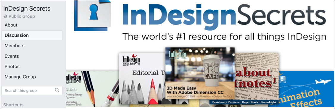 InDesign Secrets Facebook group