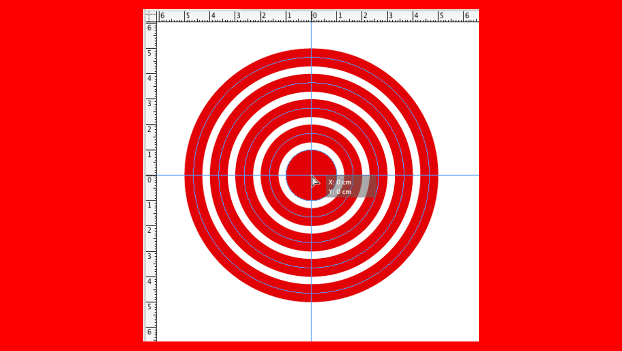 InDesign crosshairs guides