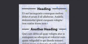 Heading with lines on both sides in InDesign