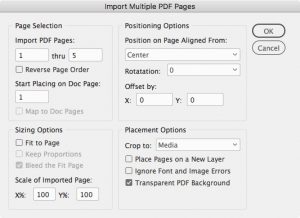 opening pdf in indesign