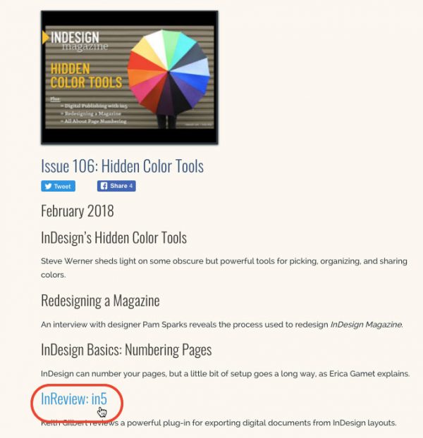 InDesign Magazine Topic Index Now Available Online
