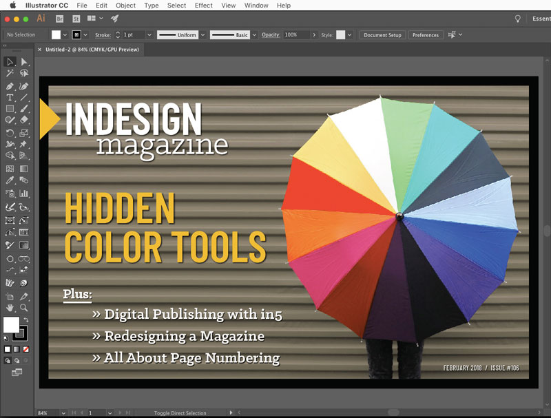 PDF exported from InDesign opened in Illustrator