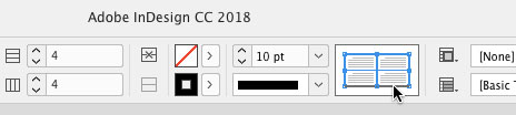 targeting one table stroke in InDesign table stroke proxy in Control panel