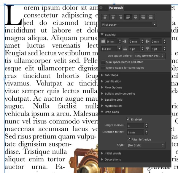 affinity publisher master page margins