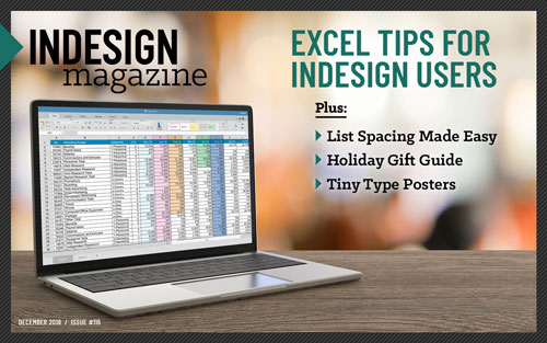 InDesign Magazine issue 116: Excel Tips for InDesign Users