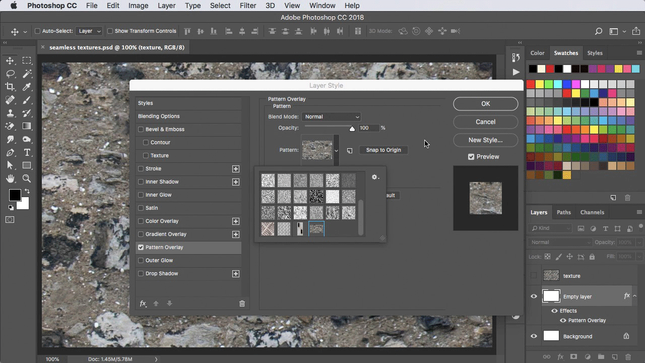 making a seamless texture in photoshop