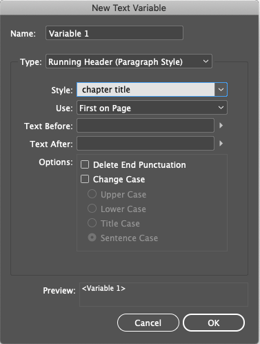 new text variable
