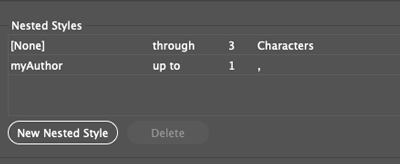 nested style for author