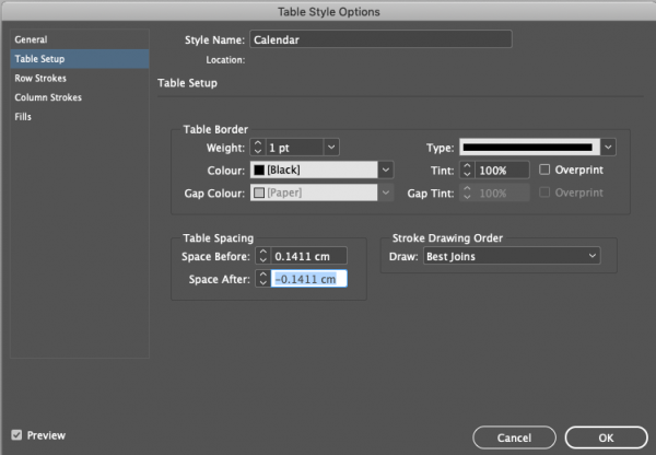 InStep: Using Table Styles and Cell Styles