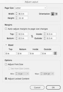 Resizing InDesign Layouts