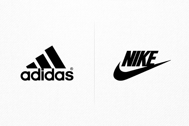 adidas and nike logo