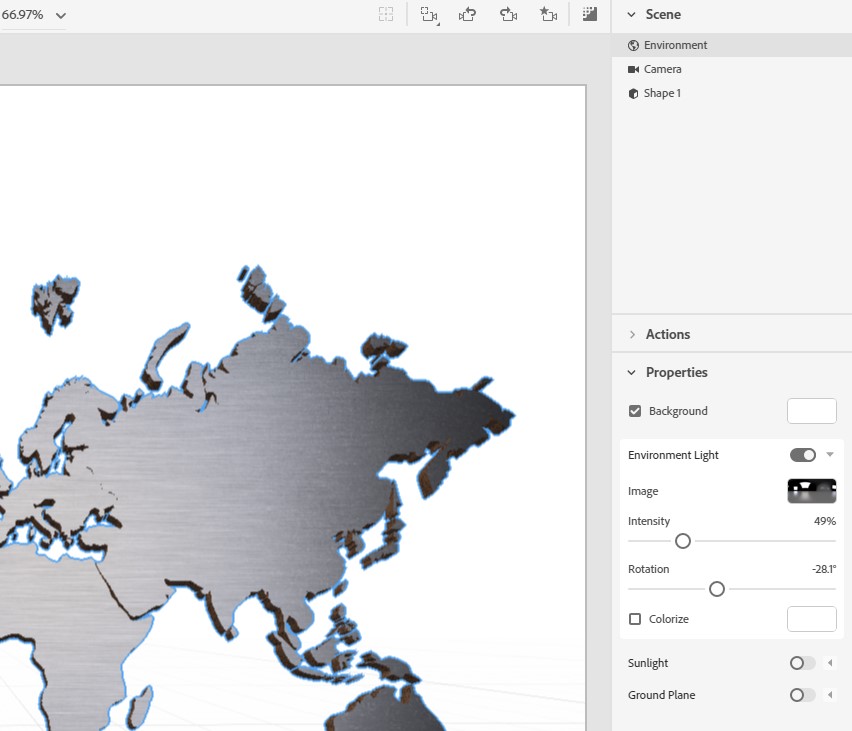 what file format for 3d does adobe dimension use