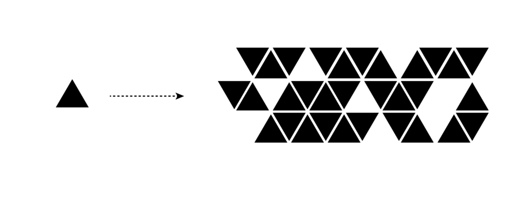 removed triangles pattern