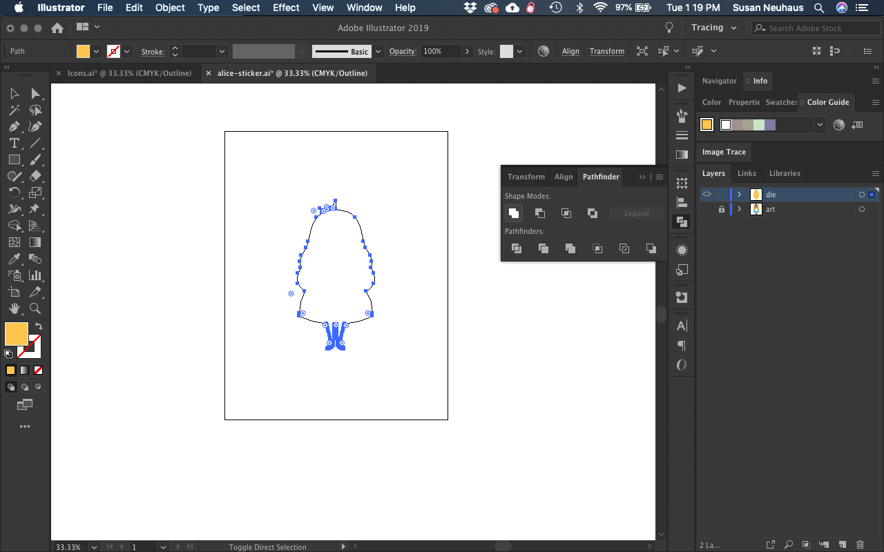 draw circle in adobe illustrator with thickness
