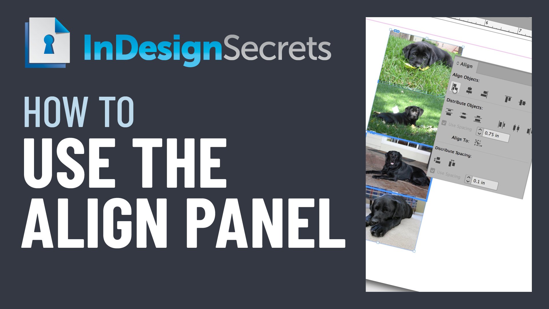 InDesign Howto Video Use the Align Panel CreativePro Network