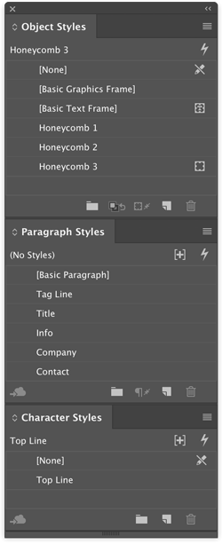 InDesign object styles