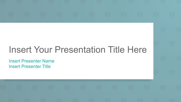 InDesign presentation template title slide