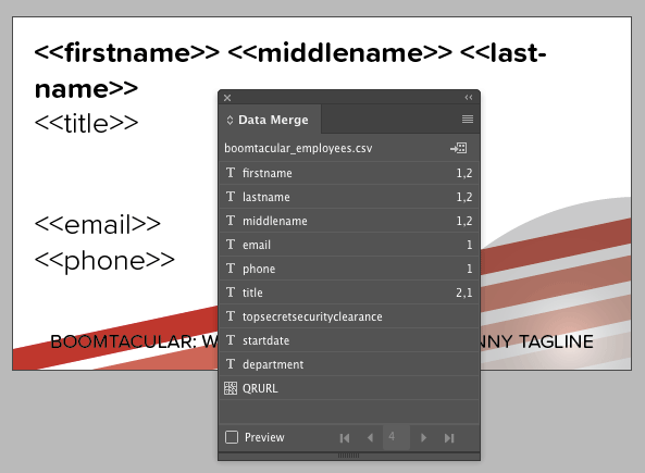 27.6data-merge-template-7 InDesign data merge panel