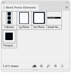 InDesign block preso elements