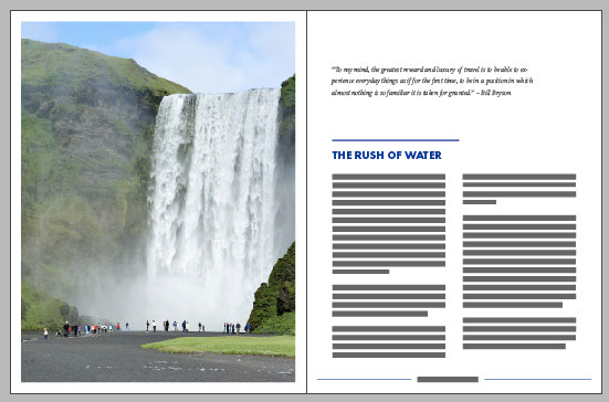 InDesign booklet template spread alternate