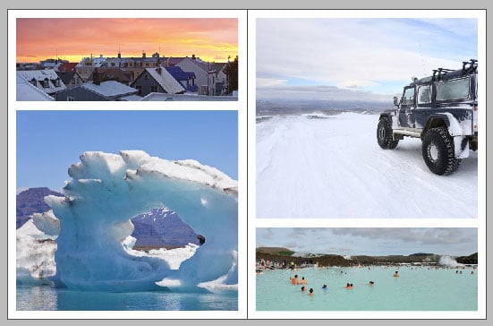 InDesign booklet template photo spread