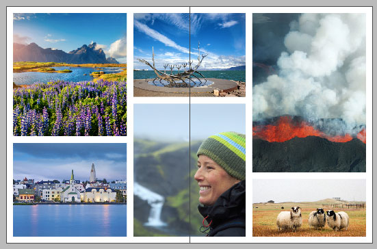 InDesign booklet template photo spread alternate