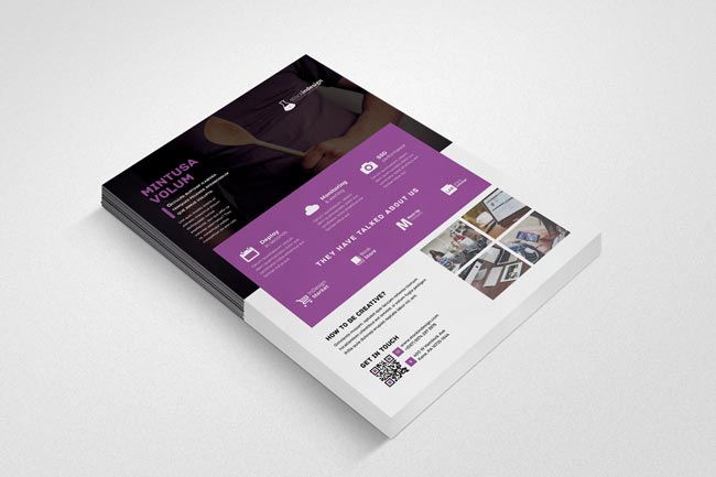 InDesign corporate flyer template 