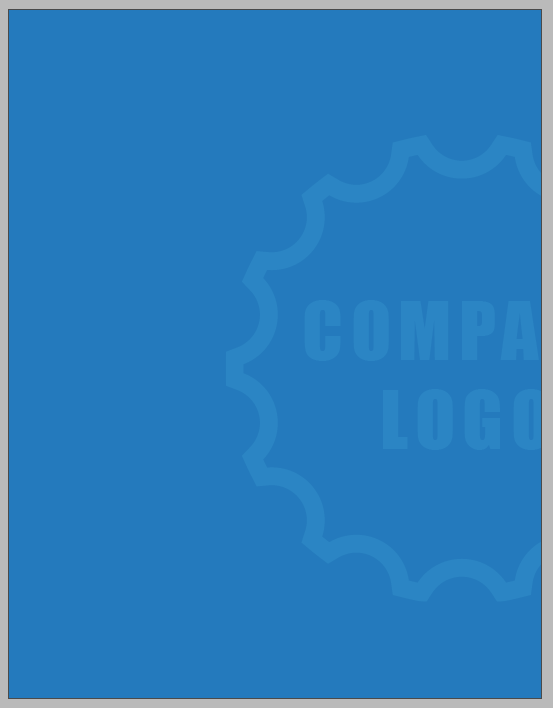 InDesign business stationery template letterhead reverse side