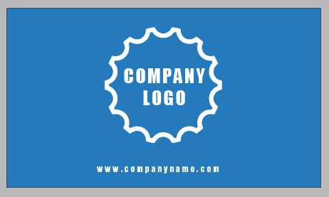 InDesign business stationery template business card reverse