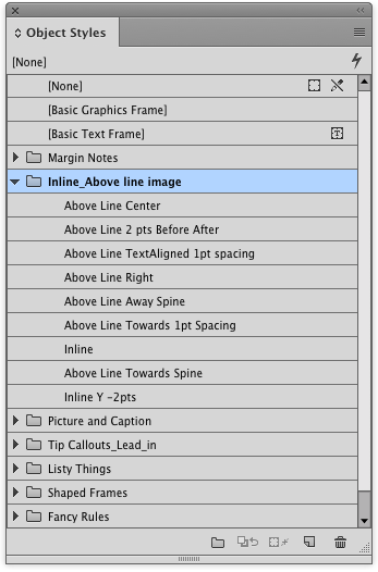 InDesign object styles