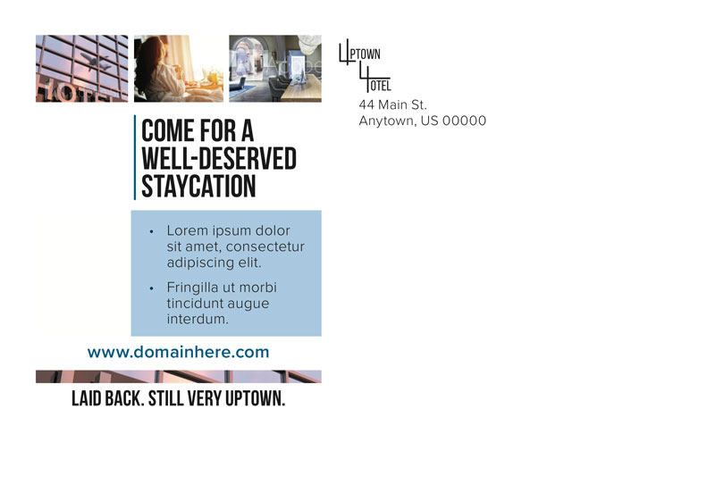 5.2postcard-template-4 InDesign business postcard template staycation