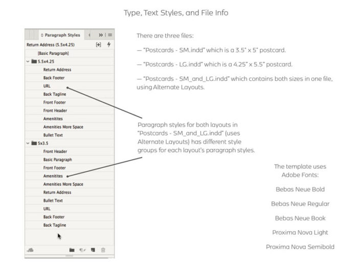 InDesign Template Business Postcards CreativePro Network