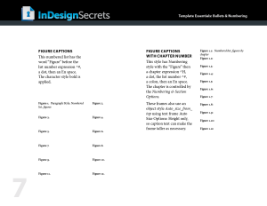 InDesign figure captions