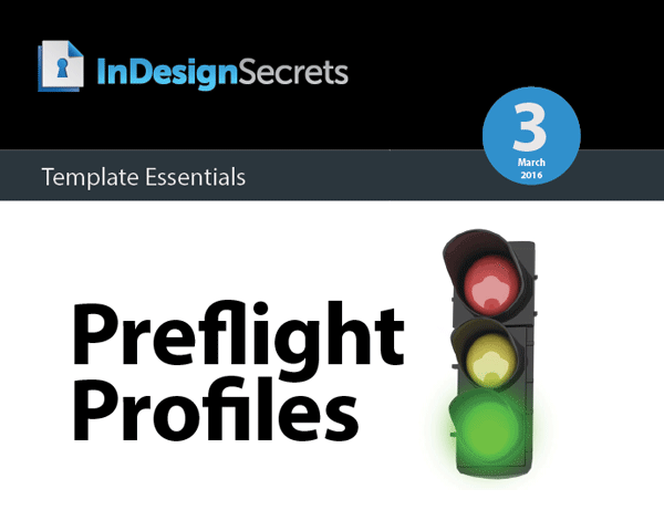 InDesign preflight profiles template
