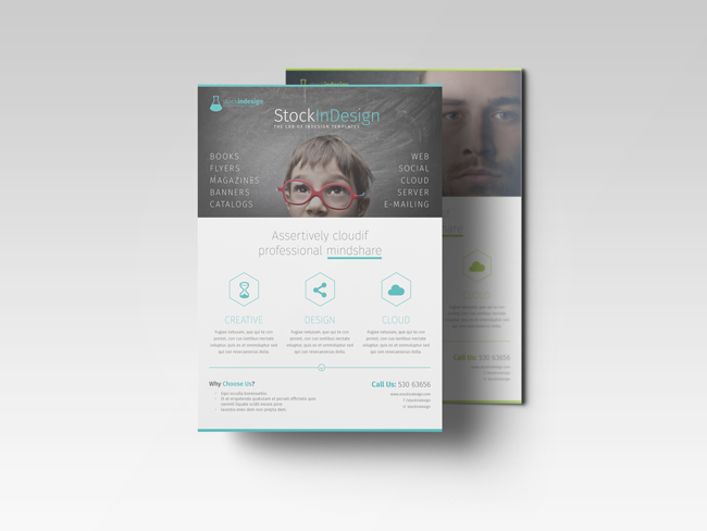 InDesign corporate flyer template