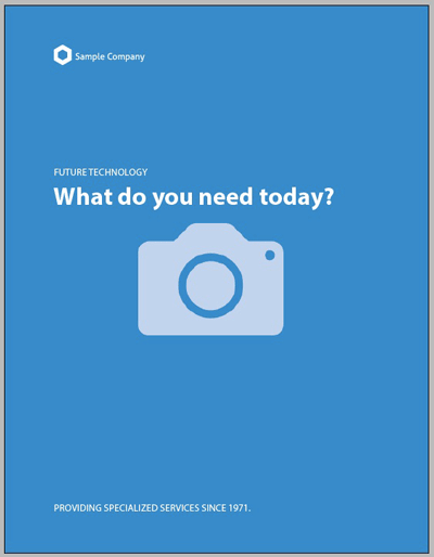 InDesign product data sheet template